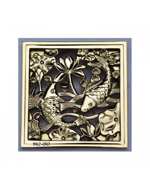 Декоративная решетка для трапа Magliezza 962-do (золото)